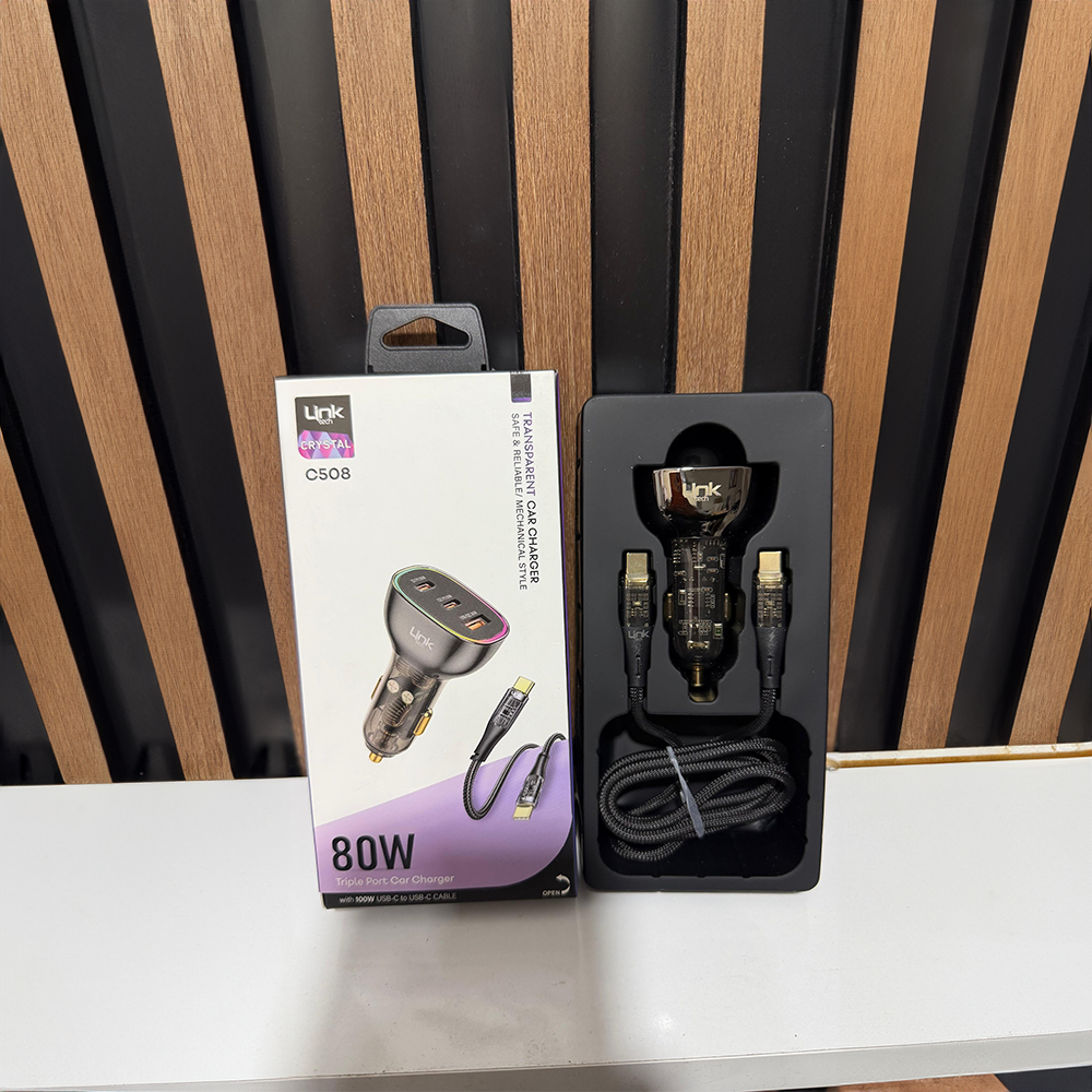 80W Hızlı Araç Şarj Cihazı – Type-C & Lightning Uyumlu