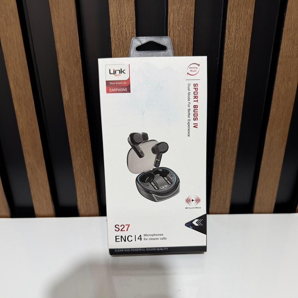 S27 Bluetooth Kulaklık – 4 Mikrofon, ENC & ANC, 3D Ses, Akıllı Dokunuş