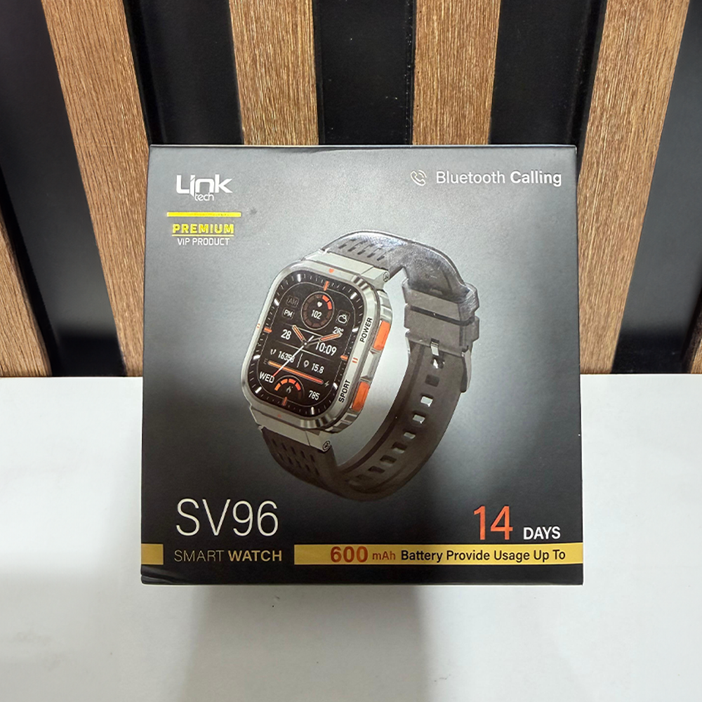 SV96 Akıllı Saat – AMOLED Ekran, Bluetooth Arama, IP68, 100+ Spor Modu
