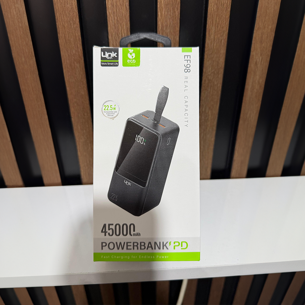 EF98 Yüksek Kapasiteli Powerbank – 45000 mAh, 22.5W Hızlı Şarj, PD Çıkış