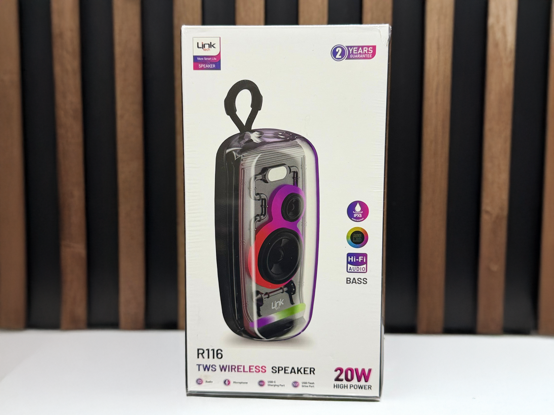 Link Tech R116 20W Bluetooth Hoparlör – Hafıza Kartlı & Radyolu